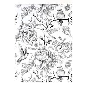 100 large polymailers 12x15 inches vintage birds boho print designer plastic bag